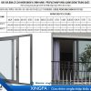 Báo giá cửa đi mở lùa nhôm xingfa hệ 93